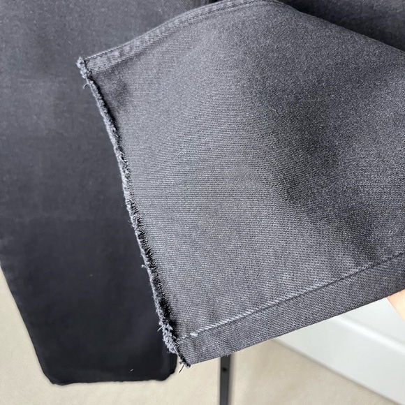 Everlane The Way High Waisted Jean Raw Hem Straight Wide Leg, NWT - Picture 7 of 15